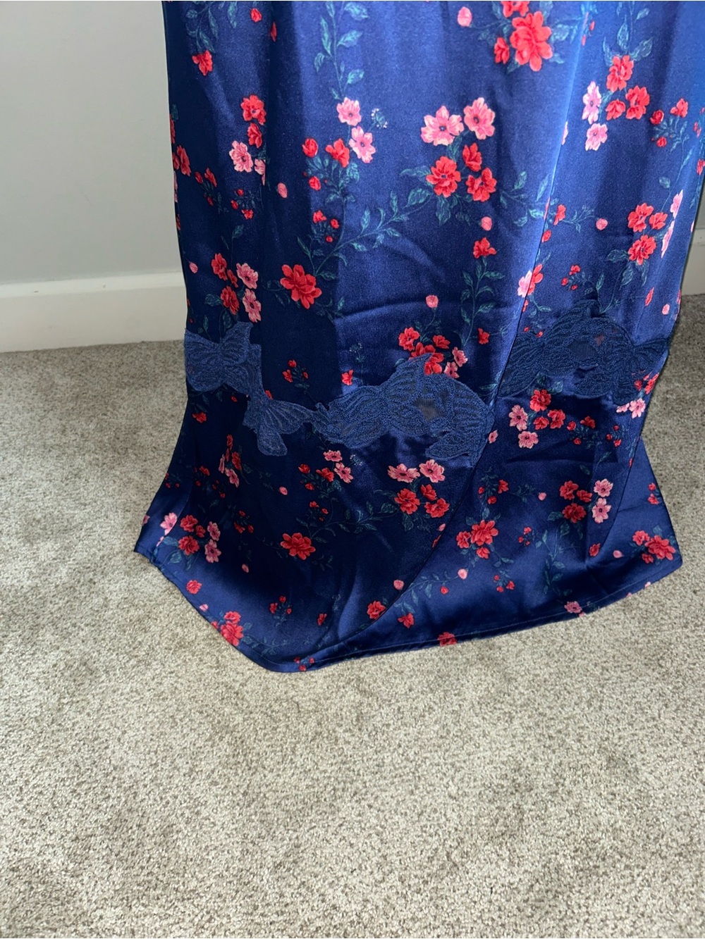 NWT Free People Butterfly Babe Lace Floral Printed Maxi Dress Sz XL - Picture 7 of 14